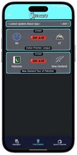 Introduction to sportzfy APK